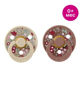 BIBS 12012103 Набор пустышек, Liberty Colour Anatom, 2 шт. Chamomile Lawn-Woodchuck Mix,0 - 6 мес. 12012103