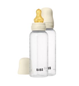BIBS - Ivory, Набор бутылочек с латексной соской, средний поток 270 мл. 05347