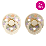 BIBS Набор пустышек латексных Liberty Colour, 2 шт. - Strawberries - Ivory Mix, 0+ мес. 11019102