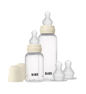 BIBS - Ivory,  Подарочный набор бутылочек с силиконовой соской, 3 потока 150 и 270 мл. 50181216