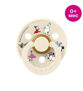 BIBS x Moomin Colour Пустышка латексная, Friends - Ivory, 0+ мес. 10031216