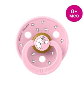 BIBS x Moomin Colour  Пустышка латексная, Dreaming - Baby Pink, 0+ мес. 10033234