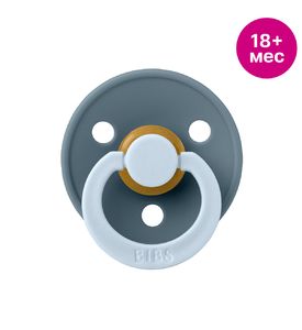 BIBS Studio Colour Пустышка латексная Fusion - Petrol/Baby Blue, 18+ мес. 30028260