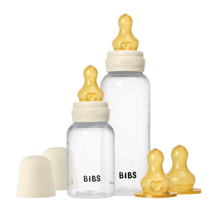 BIBS - Ivory, Набор бутылочек с латексной соской, медленный поток 150 мл 4 шт 5024216 BIBS - Ivory, Набор бутылочек с латексной соской, медленный поток 150 мл 4 шт 5024216