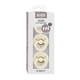 BIBS Набор пустышек, Try-it Colour 3 шт. Ivory, 0+ мес. 81340