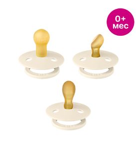 BIBS Набор пустышек, Try-it Colour 3 шт. Ivory, 0+ мес. 81340 BIBS Набор пустышек, Try-it Colour 3 шт. Ivory, 0+ мес. 81340