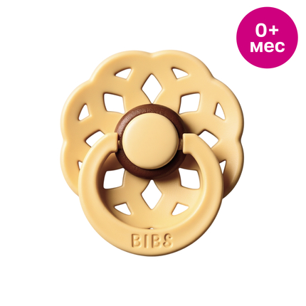 BIBS Boheme Пустышка латексная, Pale Butter, 0+ мес.  210310