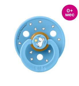 BIBS x Moomin Colour Пустышка латексная, Good Night - Breeze, 0+ мес. 10029332 
