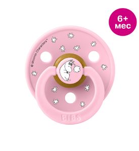 BIBS x Moomin Colour Пустышка латексная, Dreaming - Baby Pink, 6+ мес. 20033234 