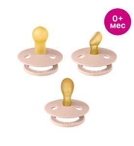 BIBS Набор пустышек, Try-it Colour 3 шт. Blush, 0+ мес. 81342 BIBS Набор пустышек, Try-it Colour 3 шт. Blush, 0+ мес. 81342