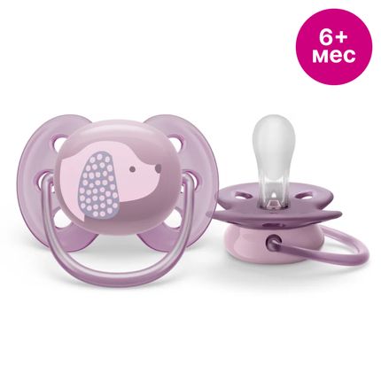 SCF092/05 Avent Силиконовая пустышка Ultra soft Deco 6-18м, 1шт.