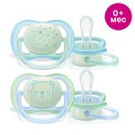 Philips Avent SCF376/11 Соска-пустышка силиконовая ортодонт. 0-6 мес+  Серия Ultra air