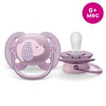 SCF092/05 Avent Силиконовая пустышка Ultra soft Deco 6-18м, 1шт.