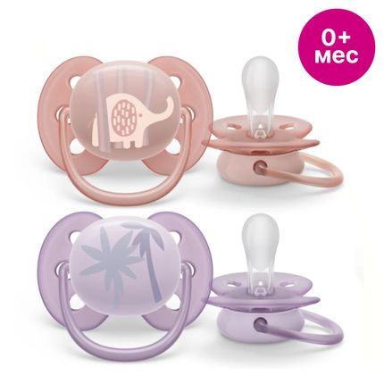 SCF091/09 Avent Силиконовая пустышка Ultra soft Deco, 0-6M (2 шт)