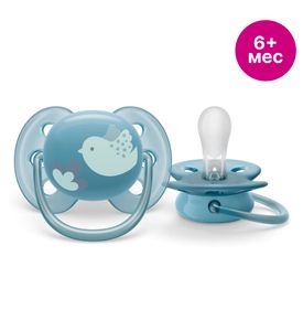 SCF092/04 Avent Силиконовая пустышка Ultra soft Deco 6-18м, 1шт.