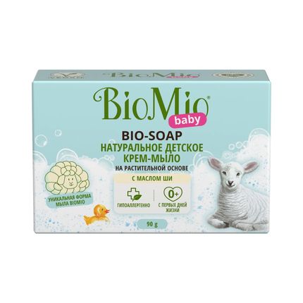 BioMio Экологичное детское крем-мыло с маслом Ши 90г.0+