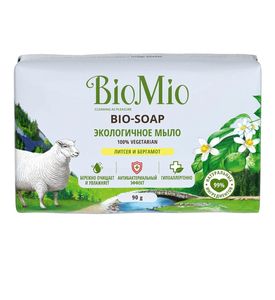 BioMio Экологичное туалетное мыло литсея и бергамот  BIO-SOAP 90 г