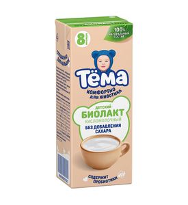 Тема Биолакт Детский без сахара 3,4% 206 г