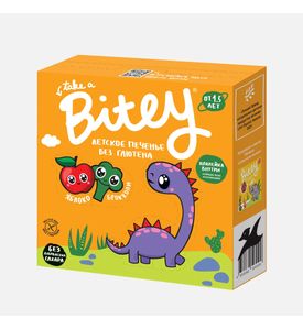 Печенье TAKE A BITEY безглютеновое Яблоко-брокколи от 1,5 лет 125г