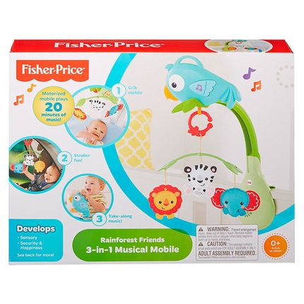 Fisher-Price Мобиль 3в1 Друзья из тропического леса CHR11