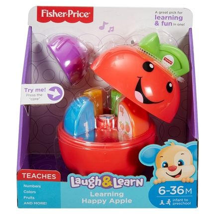 Fisher-Price Смейся и учись Обучающая игрушка Яблочко DYY40