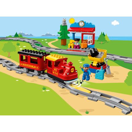 Игрушка Лего Дупло Поезд на паровой тяге 10874