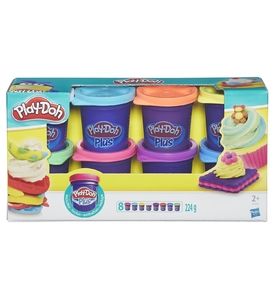 Игровой набор Play-Doh Plus из 8 баночек