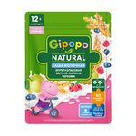 GIPOPO Каша пауч молочная Мультизлаковая кусочки  яблоко, малина, черника 200г