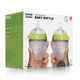 Набор бутылочек для кормления COMO TOTO, цвет зелёный (150 мл.) Natural Feel Baby Bottle (150TG-EN)