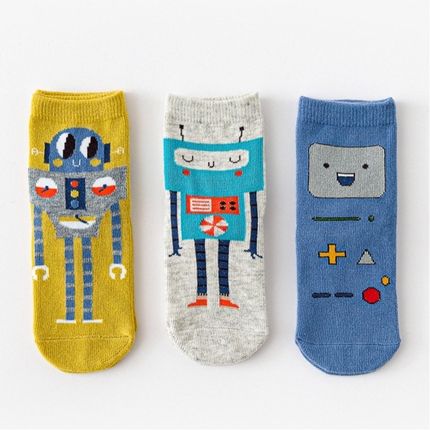 Caramella Набор детских носков «Роботы» в мягкой упаковке, 3 пары