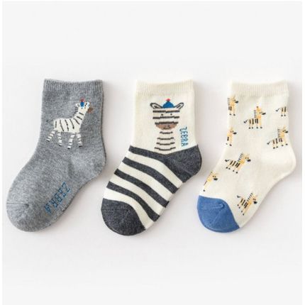 Caramella Набор детских носков «Зебры» в мягкой упаковке, 3 пары