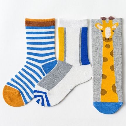 Caramella Набор детских носков «Жираф» в мягкой упаковке, 3 пары