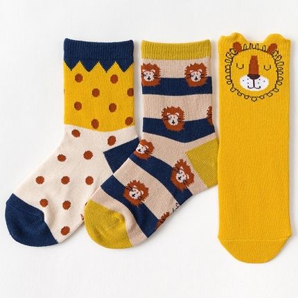 Caramella Набор детских носков «Львёнок» в мягкой упаковке, 3 пары