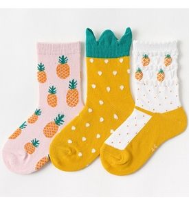 Caramella Набор детских носков «Ананасы» в мягкой упаковке, 3 пары