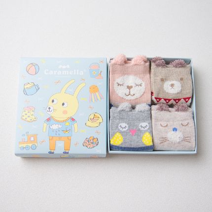 Caramella Набор детских носков «Кролик», 4 пары