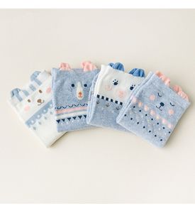 Caramella Набор детских носков «Мишки» голубой, 4 пары