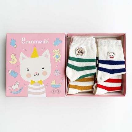 Caramella Набор детских носков «Котенок-6», 4 пары