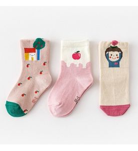 Caramella Набор детских носков «Яблочки» в мягкой упаковке, 3 пары