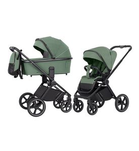 Carrello Коляска 2 В 1 Carrello Ultimo  Fern Green черная рама CRL-6518