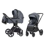 Carrello Ultimo Коляска 2в1 Cool Grey CHROME CRL-6520