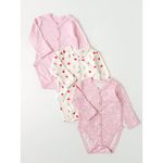 Carrot 10002371 Набор из трех боди "Балет" застёжка спереди (розовый) Carrot 10002371 Набор из трех боди "Балет" застёжка спереди (розовый)