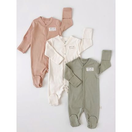 Carrot 10002259 Набор из трех слипов на кнопках "Every day" Happy (молочный) Carrot 10002259 Набор из трех слипов на кнопках "Every day" Happy (молочный)