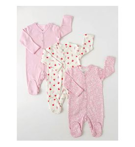 Carrot 10002259 Набор из трех слипов на кнопках "Every day" Балет (розовый)