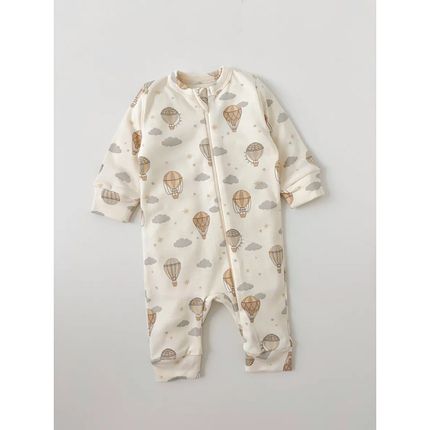 Carrot 10002270 Комбинезон нательный "Облака" с манжетом (Молочный) Carrot 10002270 Комбинезон нательный "Облака" с манжетом (Молочный)