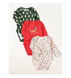 Carrot 10002232 Набор из трех боди "Снеговик" (зелёный)