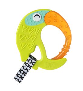 CHICCO Прорезыватель-игрушка с зубным кольцом Fresh Funny Teether Toucan 6мес+