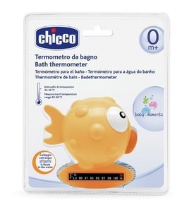 CHICCO Термометр для ванны Рыбка-Шар оранжевый 0м+
