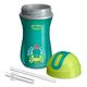CHICCO Чашка-поильник Sport Cup (трубочка), 1 шт., 14мес+, 266 мл., цвет зеленый