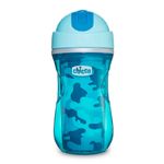 CHICCO Чашка-поильник Sport Cup (трубочка), 1 шт., 14мес+, 266 мл., цвет голубой NEW