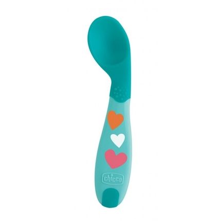 Chicco Ложка Babys First Spoon 8 м+ Цвет: голубой